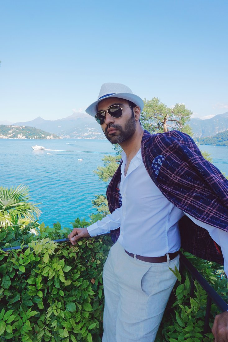Dr. Shah at Lake Como