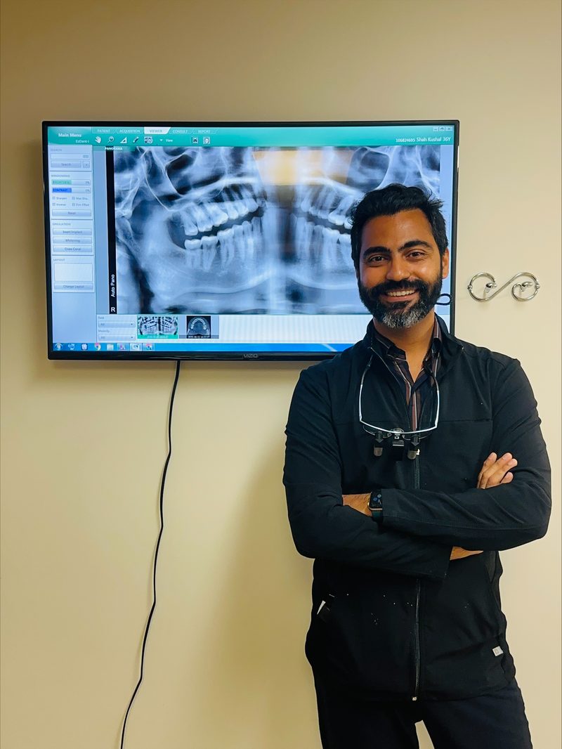 Dr. Shah at the office